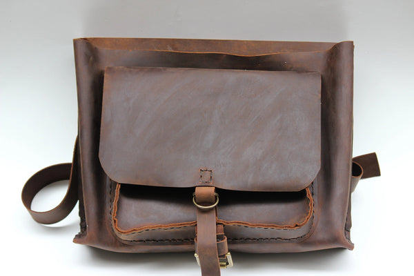 Leather Crossbody Bag Made Of Full Grain Leather Custom Leather Bag