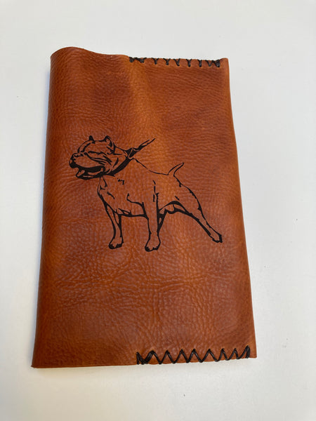 Engraved Leather Notebook Cover