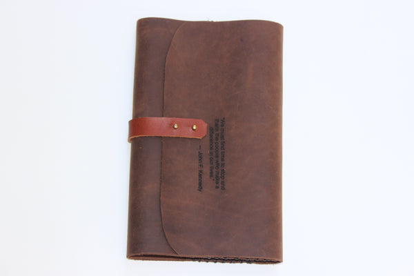 Distressed Brown Notebook Cover