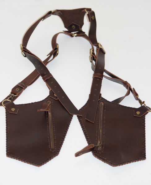 Leather Holster Bag Brown