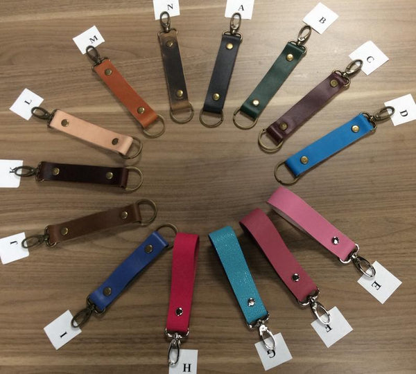 Personalized Leather Keychain