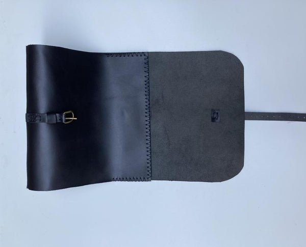 Black Leather 3-Ring Binder/3" Ring Binder Portfolio