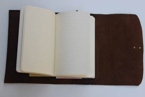 Distressed Brown Notebook Cover