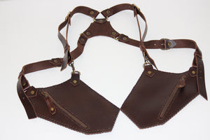Leather Holster Bag Brown