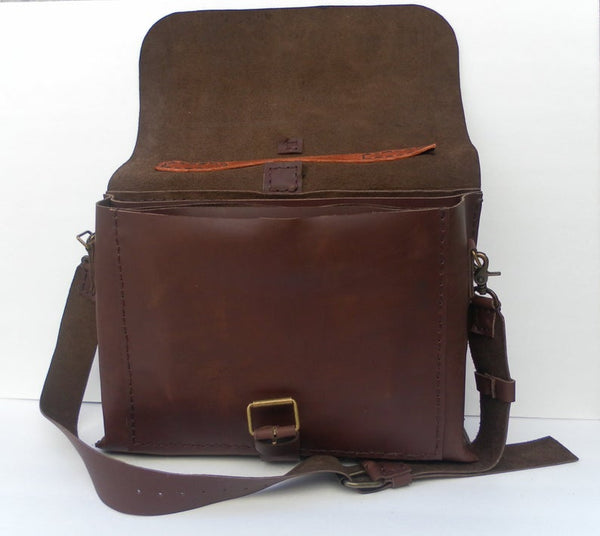 Dark Brown Leather Work Bag